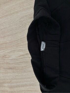 Pinky Black Quilted Hooded Puffer Skirt